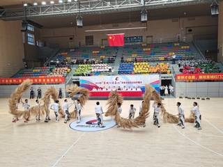 校舞龙队参加“茸城火焰蓝” 体...